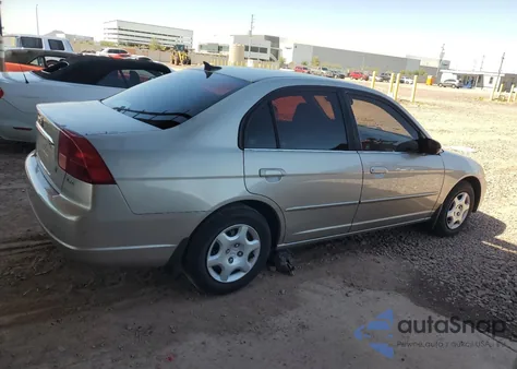 2002 Honda Civic Lx z USA, uszkodzony, nr VIN 1HGES16542L019548
